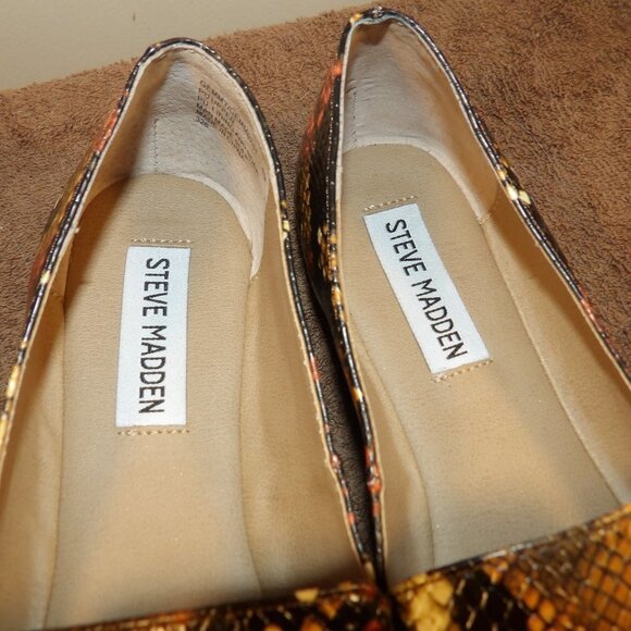 Steve Madden Vegan Croc Leather " Gemmy" Loafers Sz 6M - Picture 3 of 7